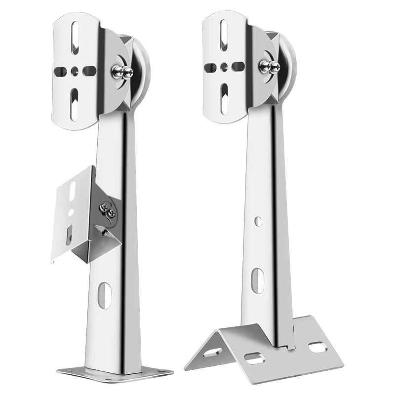 430 Stainless Steel Security Camera Wall Mounting Bracket Adjustment Duckbill Holding Pole, Wall Corner Mount Camera Support