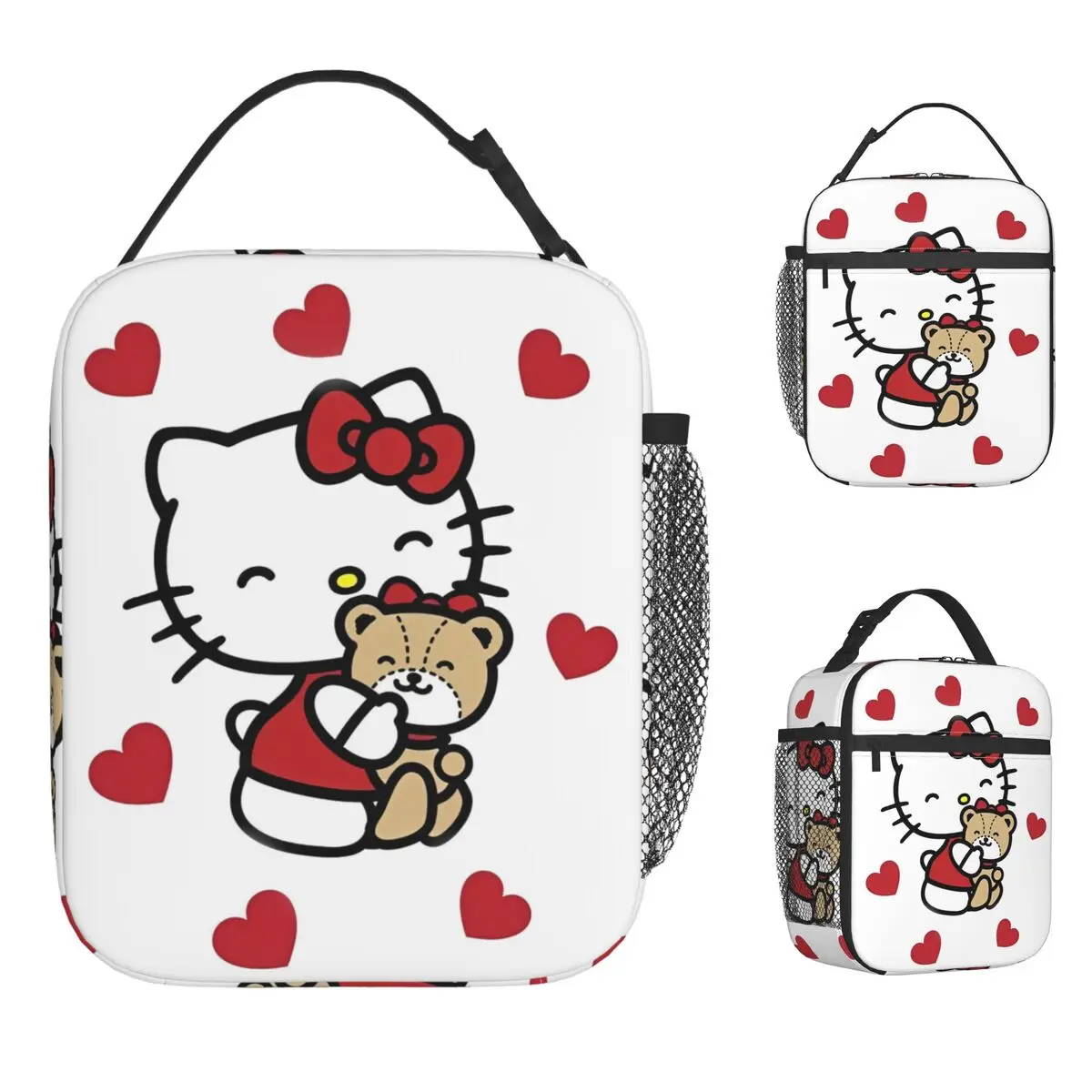 حقيبة غداء معزولة من هالو كيتي آند بير، حاوية وجبة مقاومة للتسرب، حقيبة حرارية، صندوق غداء، حقيبة طعام خارجية للعمل #1