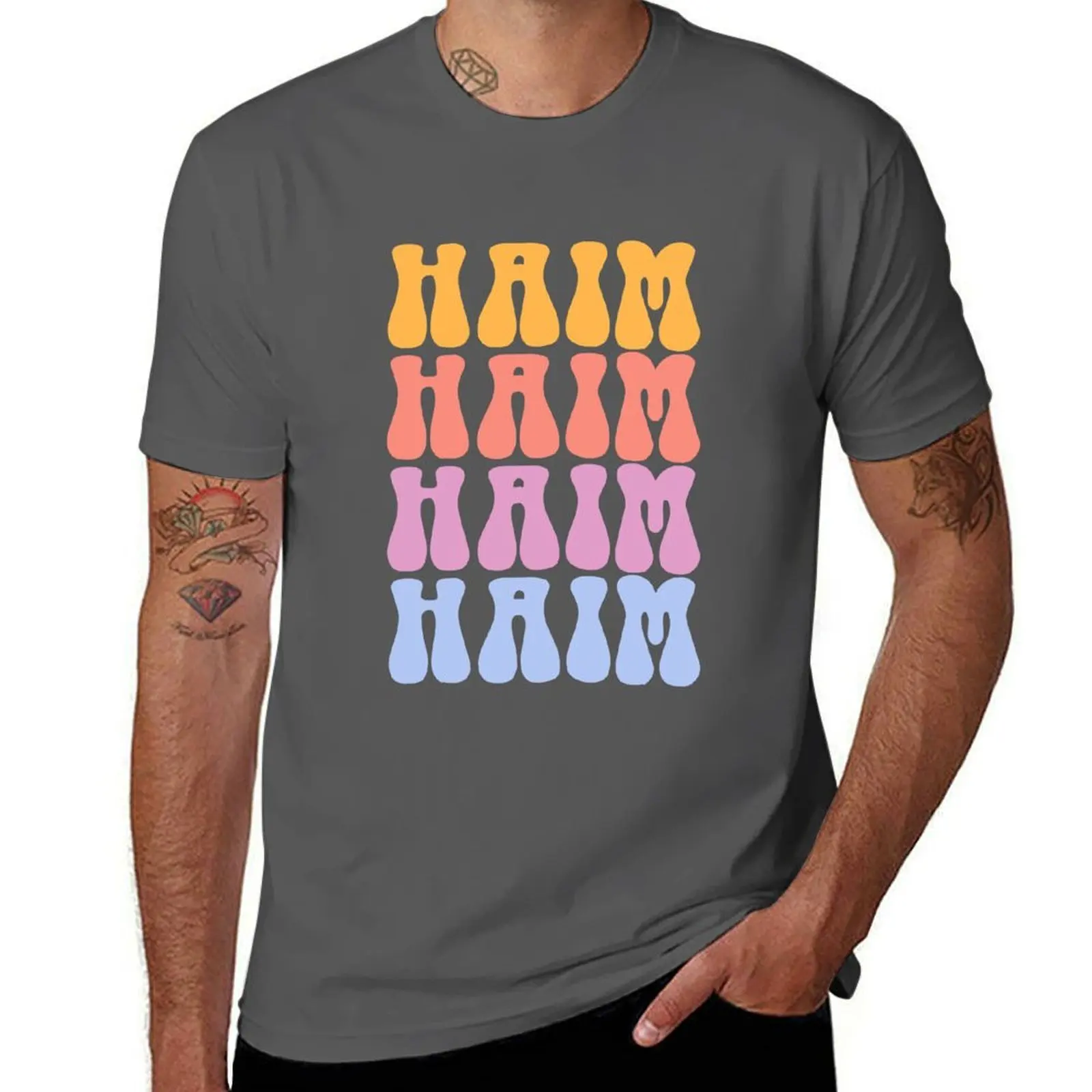 

Haim 3 Graphic Branches Band Gift Including American Pop Vibes Rock Cute T-Shirt Labor Work Casual T-Shirt
