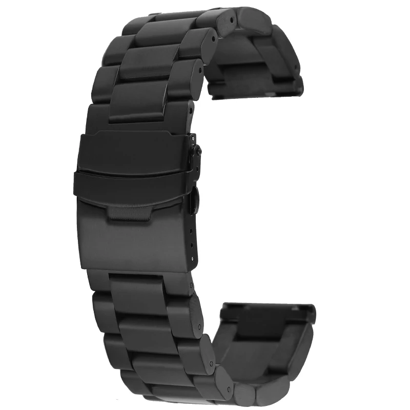 22mm 24mm 26mm Thickened Heavy Stainless Steel Strap Bracelet Men's For Panerai PA111 PA441 Solid Steel Band Replace Wrist Strap