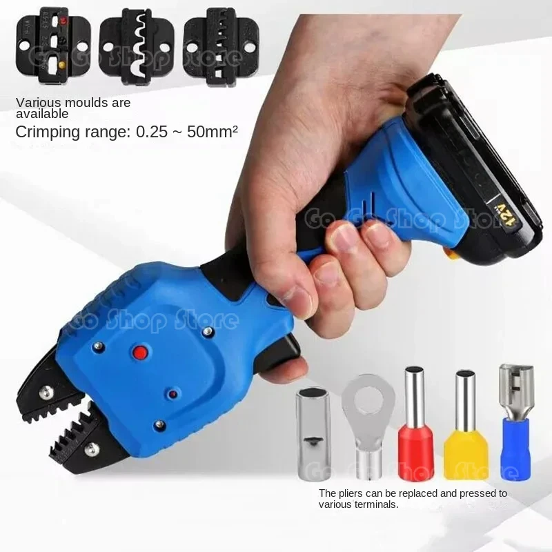 Zc-B50Km Battery-Powered Crimping Pliers for Insulated Tubes and Bare Terminals-Electric Cold Crimping Pliers