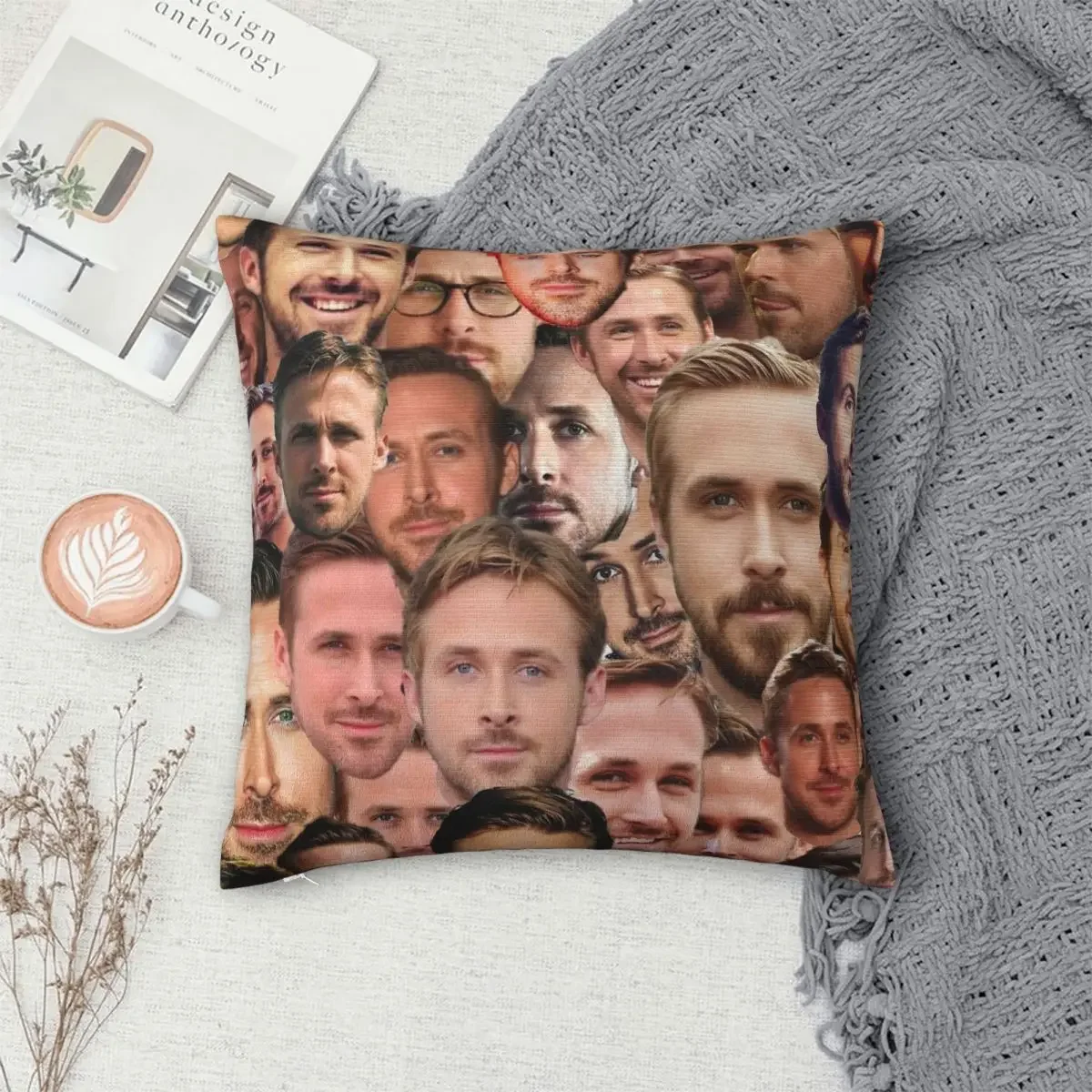 RYAN GOSLING Kendall Face Throw Pillow Cover Cushions for Sofa Novelty Cushion Covers