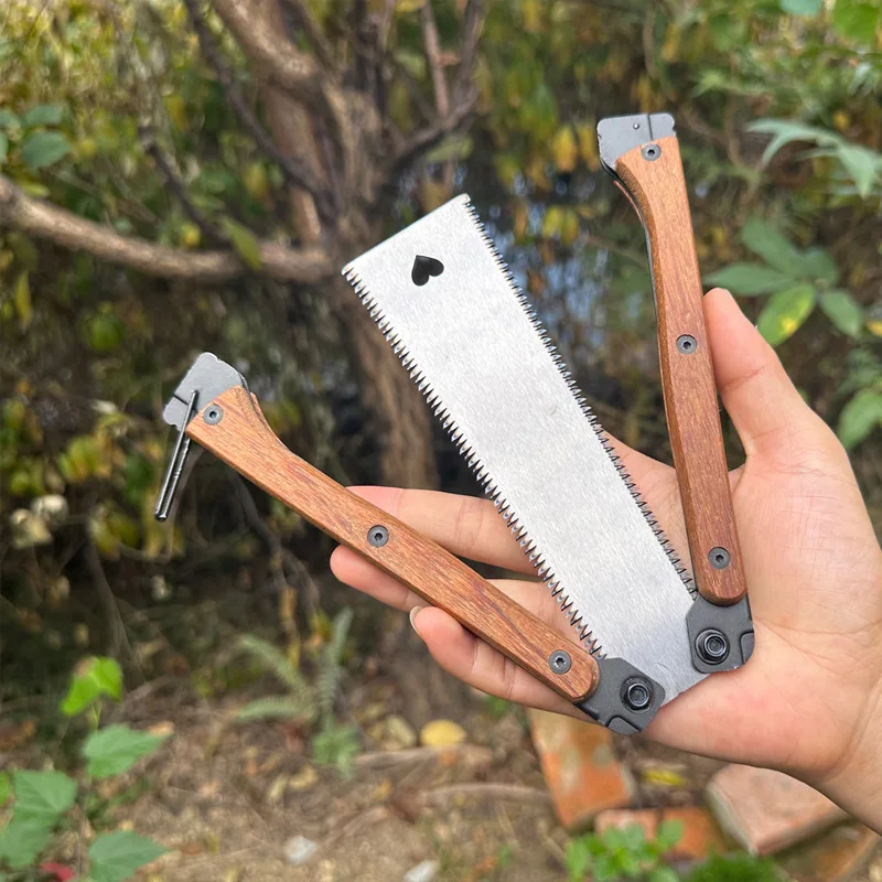 12 Inch Wooden Folding Saw SK5 Steel Labor-Saving Wear-Resistant Durable Foldable Portable Manual Tool