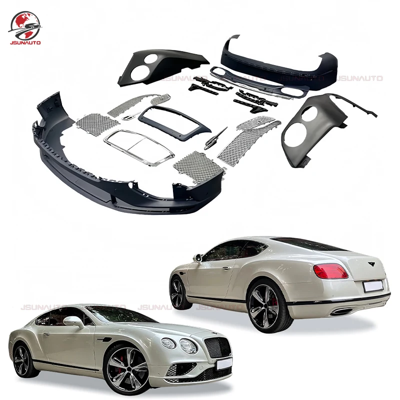 

Auto External Accessorie For Bentley Continental GT 12-15 to 17 Style Body Kit Unpainted Front Bumper Grills Side Fenders