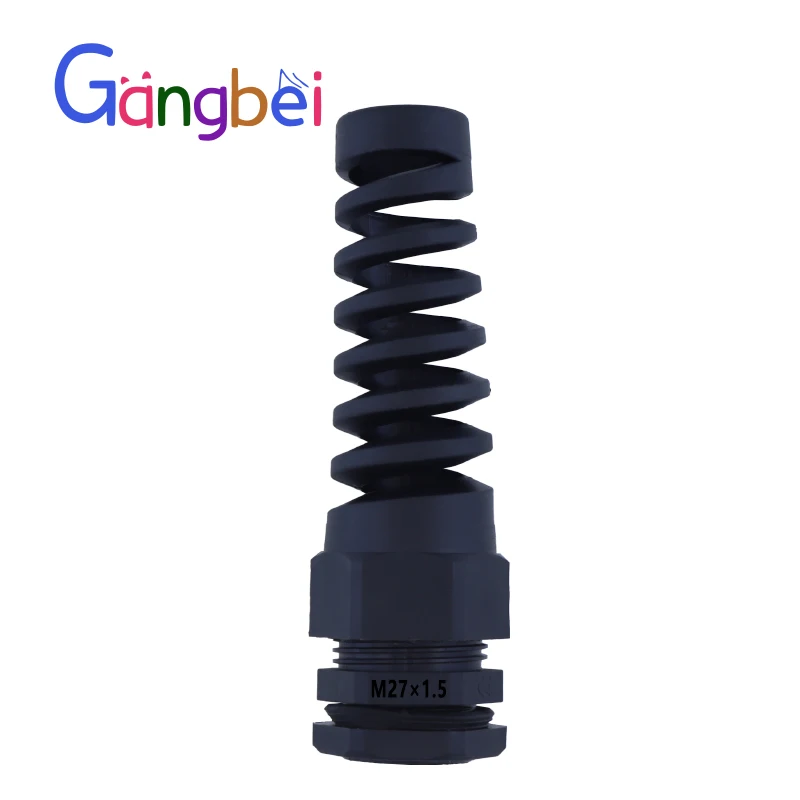 

M27 Spring loaded joint Torsion resistance type bending waterproof connectors Glen head protection cable joint Gangbei