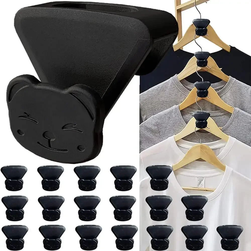 6/12 Pcs Space Saving Closet Hanger Triangle Clothes Hanger Connector Hooks Wardrobe Coat Organizer Extendable Hanger Holder