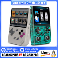 ANBERNIC 64 Bit RG 35XXPRO RG35XX PLUS Retro Handheld Game Player Built-in 64G TF 5K+ Classic Game HD TV Out 3.5 Inch IPS Screen