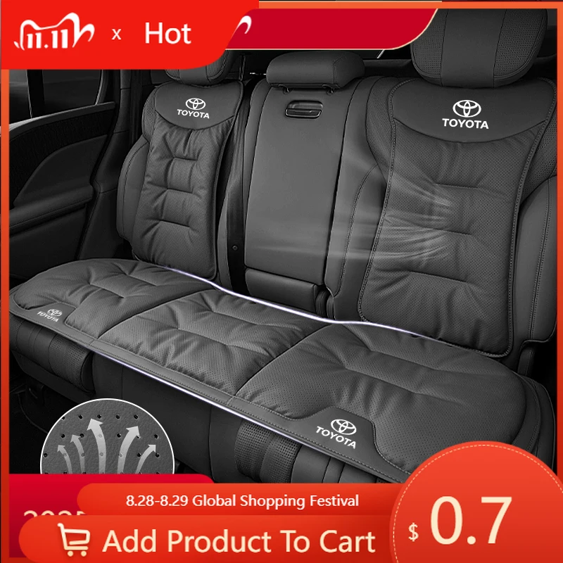 

Fot Toyota 2026 Новинка для Toyota 2026 Новые колпаки-концентраторы Автомобильная бархатная подушка Кожаная спинка Поясная накладка Защитная крышка Аксессуары для T