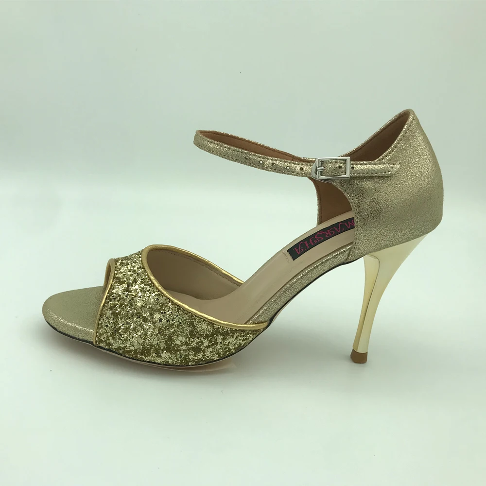 New Argentina Tango Dance Shoes  Party Shoes Wedding Shoes  leather outsole T62107GG 9cm heel 7.5cm available shipping free
