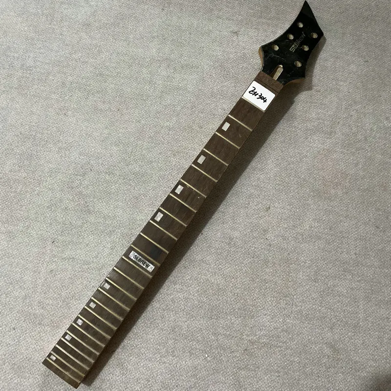 EN304 24 Frets Floyd Rose Electric Guitar Neck Unfinished Maple+Rosewood Sebrew Brand for DIY Replace