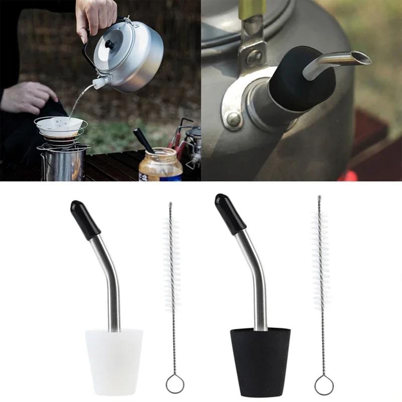 1 Set Outdoor Kettle Spout Extension Tube Nozzle Outdoor Tableware Hand Drip Filter Spouts Accessory for Camping Hiking image 4