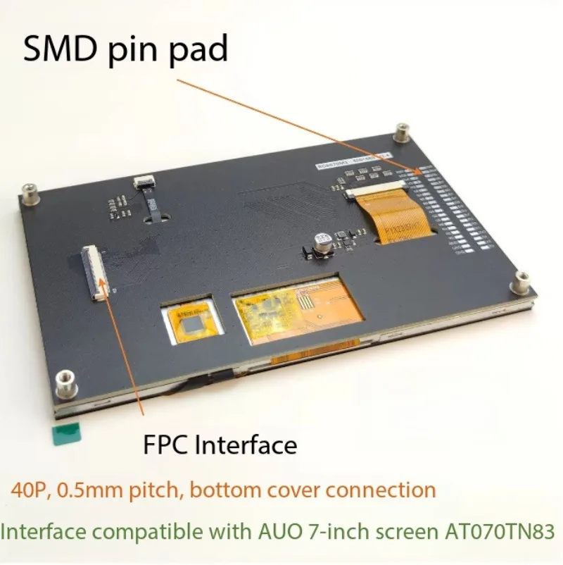 7-inch TFT LCD Display Module with Capacitive Touch Screen - RGB Interface for MCU STM32 Development Board