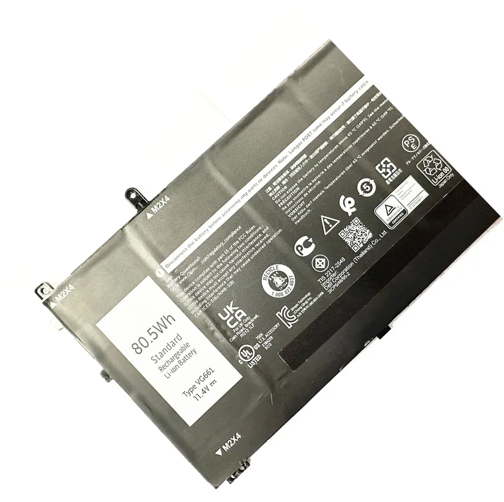 Laptop Battery DKNWN 0GD3C9 GD3C9 11.4V/80.5Wh For VG661 V4N84 X14 R1/2 Replacing Notebook Battery