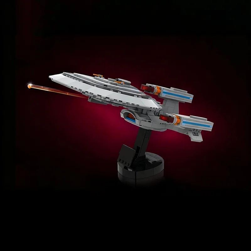 

810PCS MOC Space Exploration Uss Enterprise Galaxy X Dreadnought Midi Scale Star Treken Next Generation Online Model DIY Gift