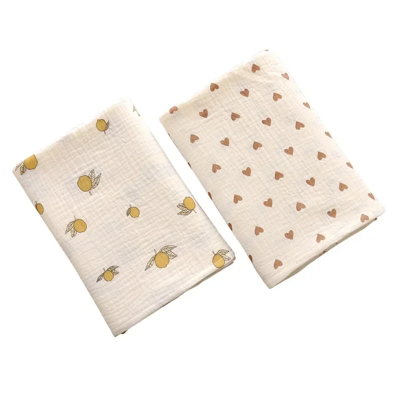 100X100cm Muslin Squares Baby Swaddle Blanket Newborn Diaper Bedding Cotton Stroller Blankets Cute Soft Print Baby Towel Wrap ﻿