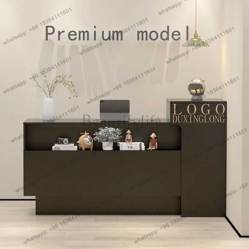 

yj58 Trendy Italian Reception Desk Counter Decorations Nordic Aesthetic Reception Desk Counter