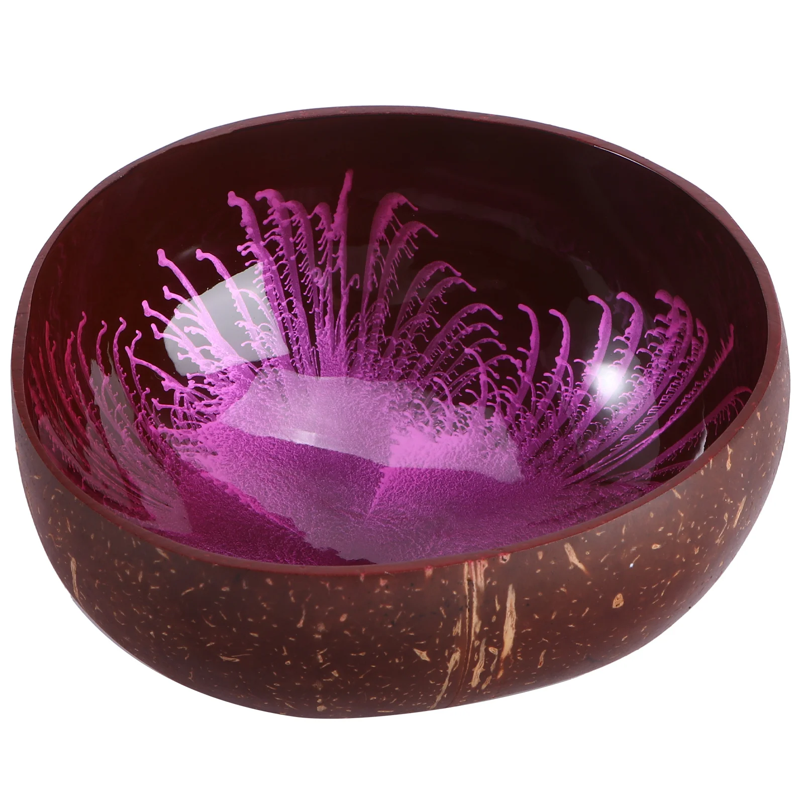

1Pcs Coconut Shell Bowl Premium Material Practical Lightweight Portable Easy Clean Dessert Salad Snacks Fruit Storage