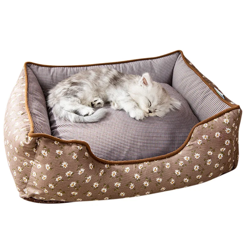 Pet Dog Cat Bed Mat Home Washable House Warm Thicken Sleeping Kennel Ultra Soft Washable Cushion Universal For All Seasons