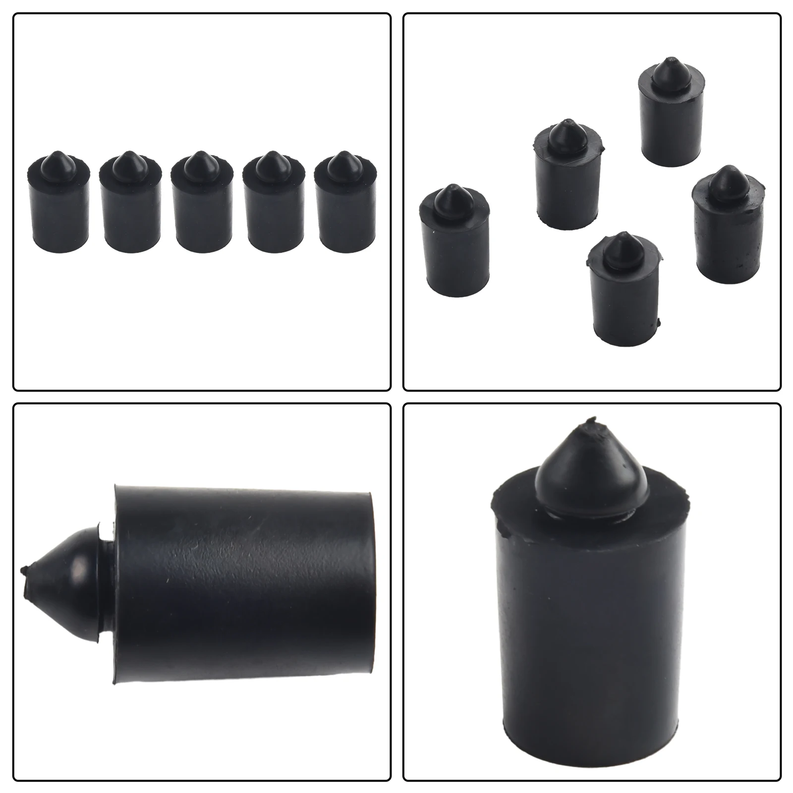 5pcs Automotive Grade Rubber Buffers for Nissan Trunk Lids to Reliable Performance Under Daily Usage Conditions