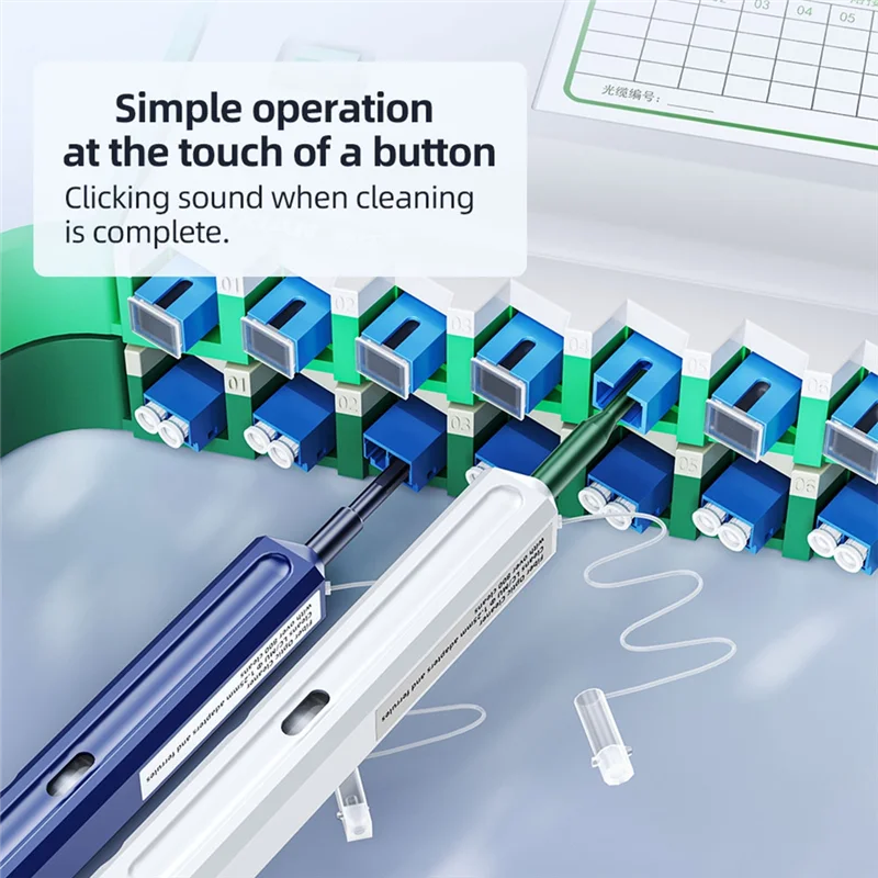 B04B-Środek do czyszczenia złączy światłowodowych 2,5+ 1,25 mm SC/FC ST LC/MU Pióro do czyszczenia światłowodów jednym kliknięciem
