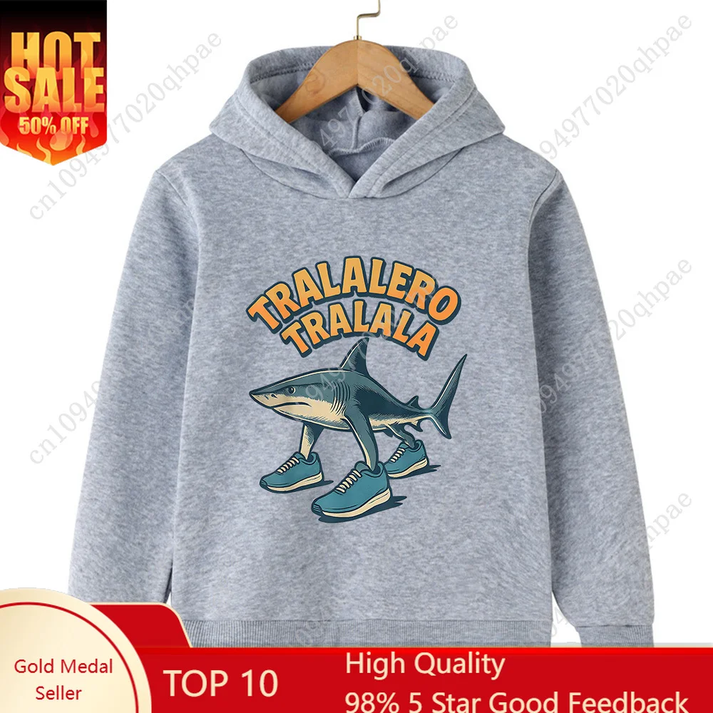 

Теплая толстовка для мальчиков и девочек с забавным итальянским 2D-персонажем, детская толстовка с капюшоном, осенне-зимняя, теплая, модная