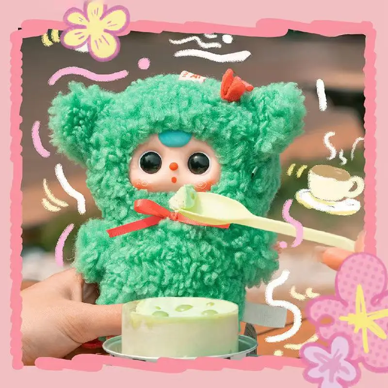 Original Baby Three Where Is Spring Peluche Tide Play Surprise Blind Box Cute Doll Ornaments Bag Decorazione Ciondolo Ragazza Giocattoli Regalo