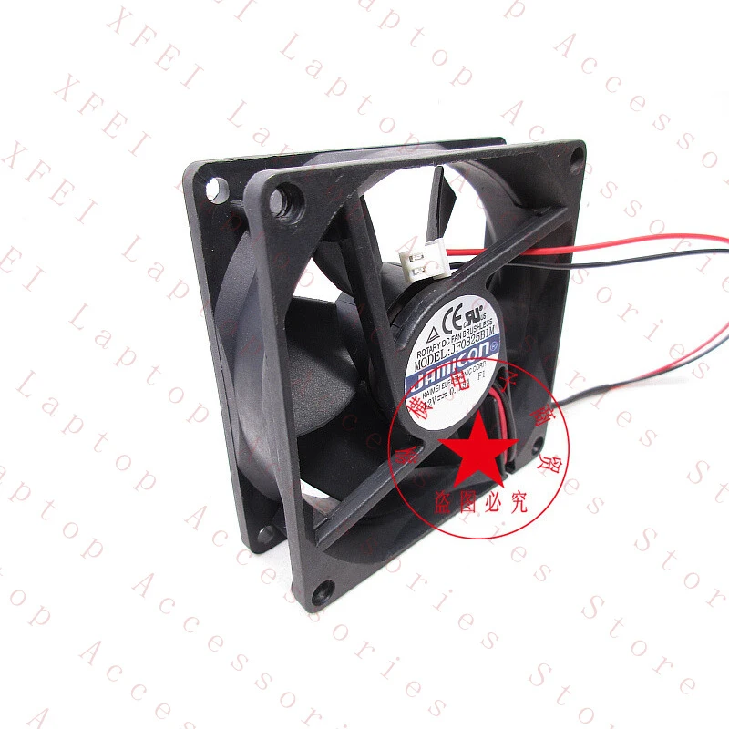 D  1PC FOR  JAMICON 8025 JF0825B1M Cooling Fan 12V 0.15A 8CM 2-wire power supply