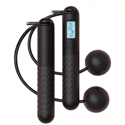 Cordless Weighted Jump Rope For Fitness Training Anti-Slip Smart Counting Jumping Rope Ropeless Skipping Rope with Counter