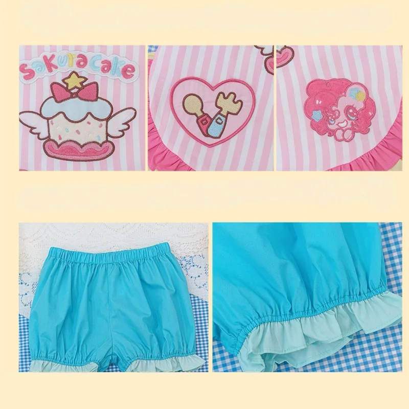 Little Girls Clothes Set Baby Short Sleeves+Shorts Suit Child Top+Bottom Clothes Set Toddler Summer Casual Dress Suit Size 2-9Y