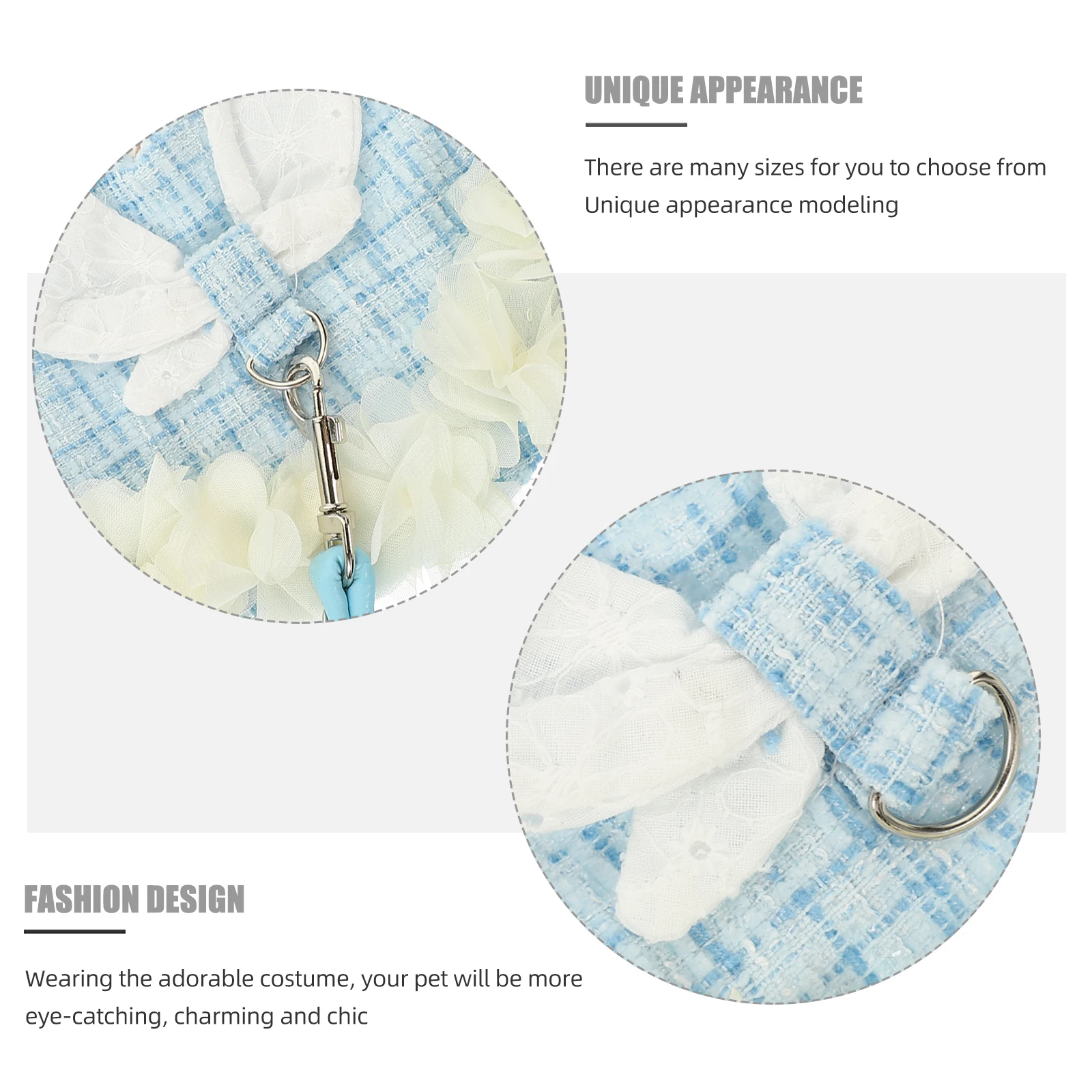 

1Set Rabbit Clothes Adorable Sleeveless Harness Leash Pet Bunny Vest Harness Outdoor Walking Decorative Costume