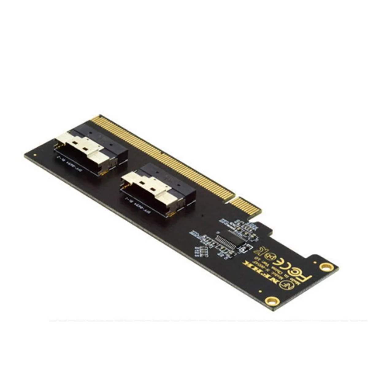 BNGF-PCIe 4.0 X16 から 4 ポート NVMe 互換拡張カード PCI-E Gen4/3 SlimSAS 8I SFF8654 グラフィックス カード アダプター