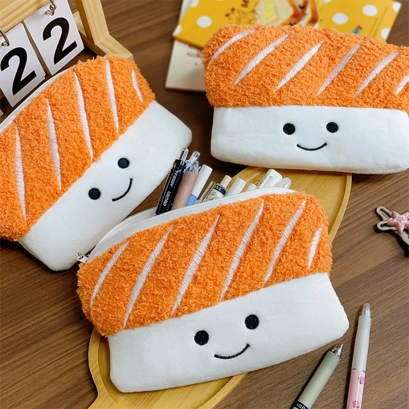 12個入り／セット　クリエイティブな鮭のぬいぐるみペンケース　かわいいペンボックス　文房具ペンケース　文具　学用品