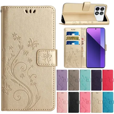 Wallet Magnetic Leather Flip Cover For iPhone 16 Pro Max 15 Plus 14 Pro Max 13 12 11 10 X XR XS 7 8 Plus Phone Bags Case
