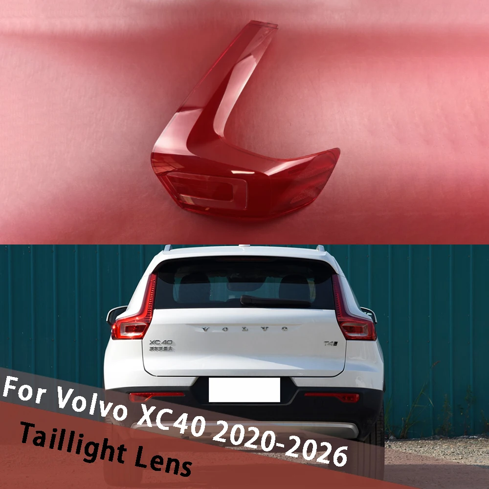 

For Volvo XC40 2020-2026 Car Tail Lamp Cover Lampshade Lampcover Taillight Shell Auto Rear Light Housing Mask Plexiglass