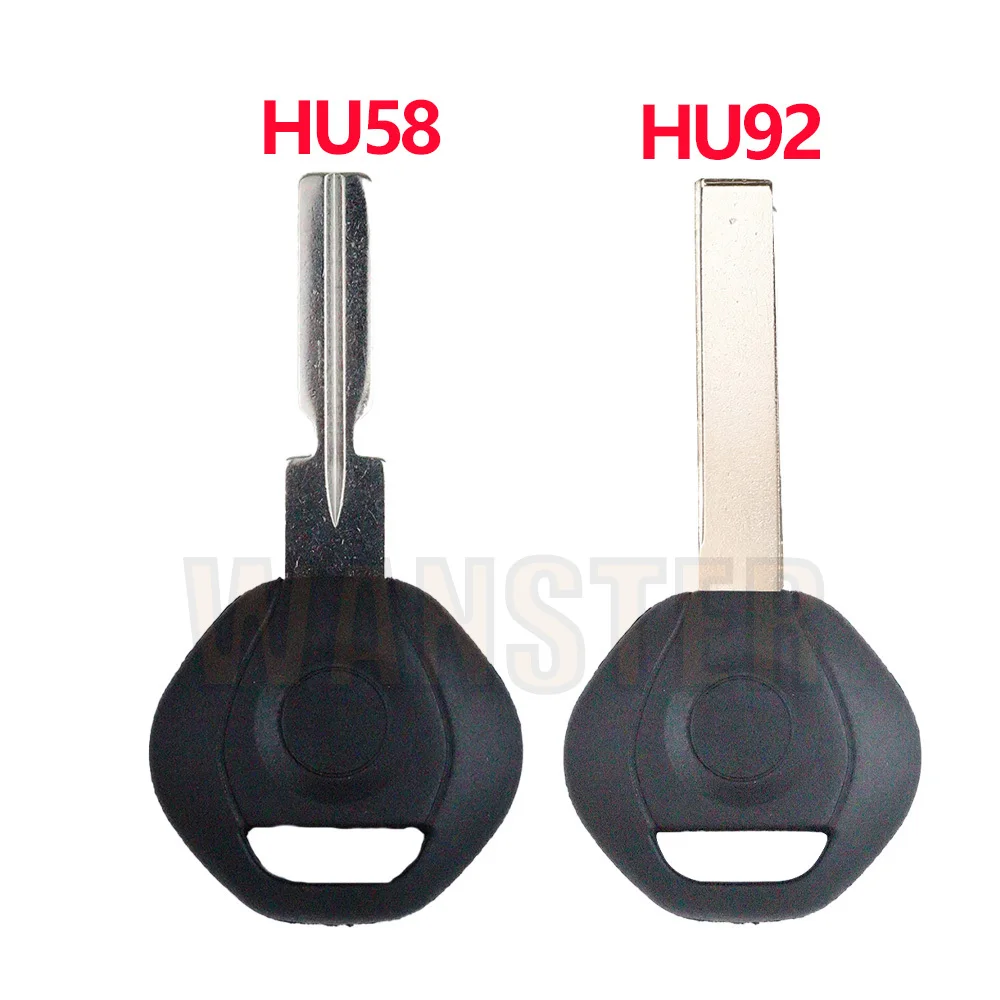 Replace Car Transponder Chip Key Shell Case Fob Housing for BMW 3 5 6 Series X3 X5 Z4 Z8 E36 E34 E38 E39 HU92 HU58 Key Blade