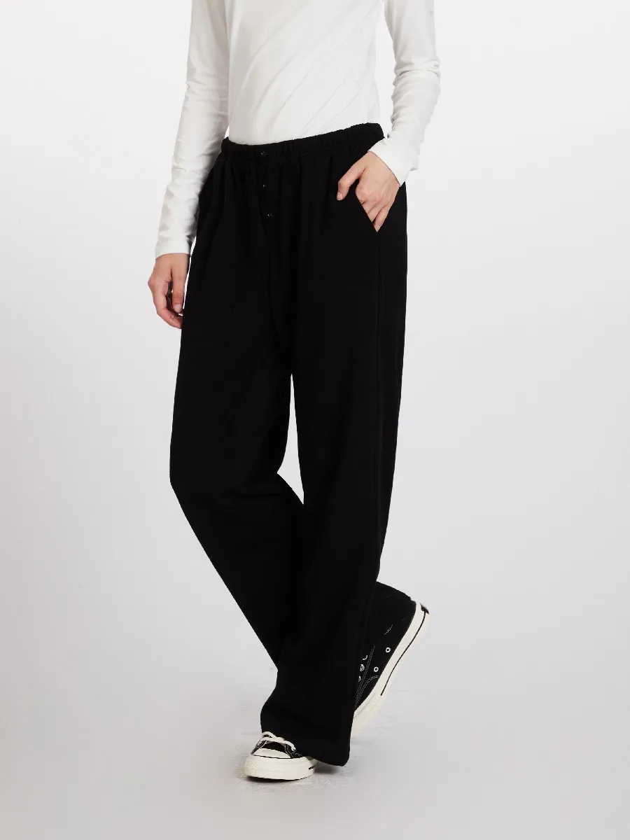 Elastic Waist Super Thin Light Soft Basic Casual Pure Color Pants Trousers for Women Grils Streetwear Winter Spring Trending