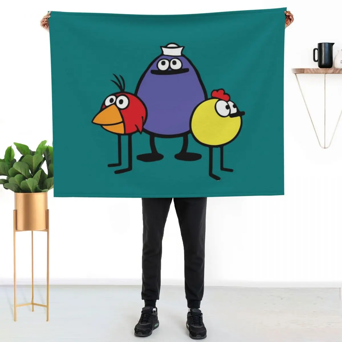 

Peep and the big wide world 1 Throw Blanket Warm Accent Blanket for Living Room Decoration