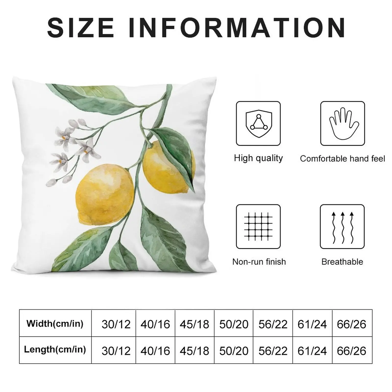 Lemon Branch Throw Pillow Throw Pillow Decorative Pillow Covers For Sofa Sofa Covers Cushion Child