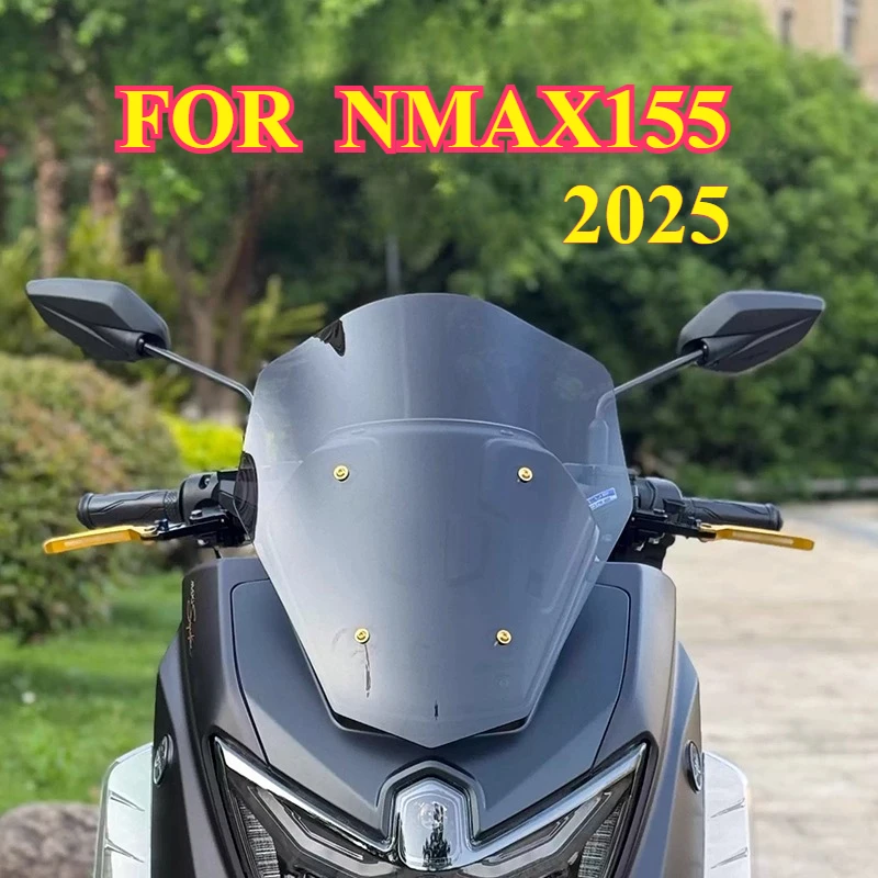 

FOR 2025 Yamaha NMAX155 Windshield Modification Kit Rain Guard N MAX155 NMAX 155 Motorcycle Front Windshield Cover Deflector