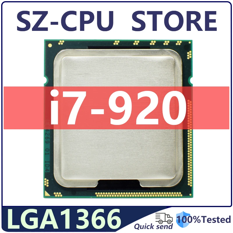 Core i7-920 Processor i7 920 2.66GHz CPU 8M 4-cores Socket LGA1366