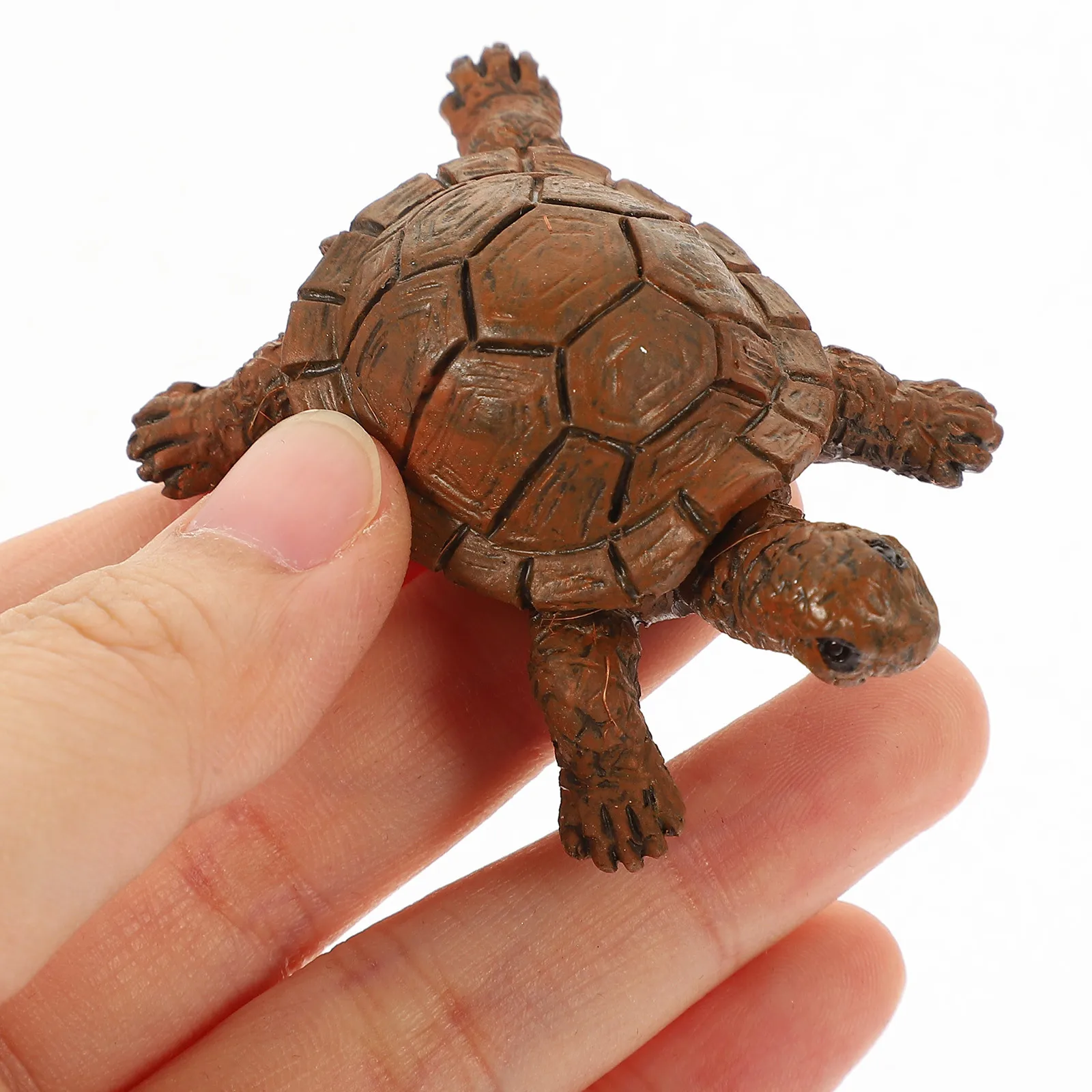 

2pcs Simulation Turtle Resin Miniature Animal Figures Decor For Garden Layout Diy Room Decoration Artificial Turtle Ornament