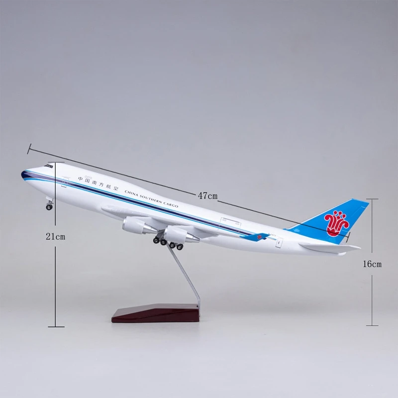 1:150 Scale China Southern Cargo B747 Airplane Model 47cm Resin Diecast Plane W Landing Gear Wheels Aviation Display Home Decor