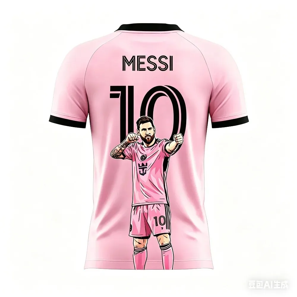 Messi Pattern 3D Print Sport T-Shirt