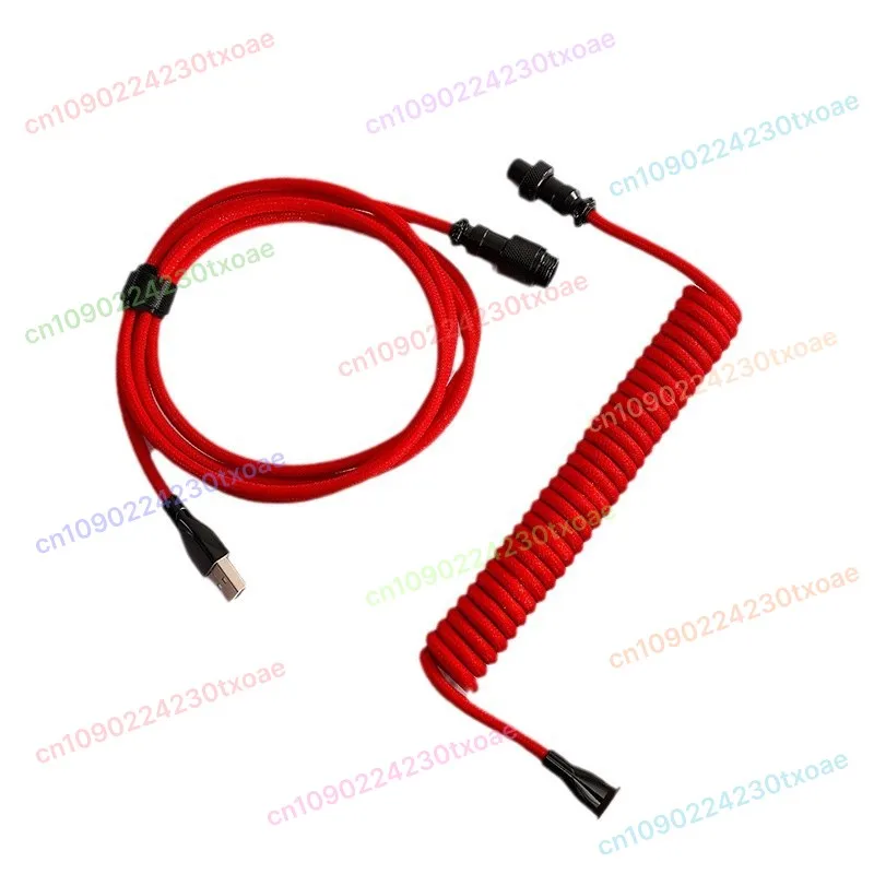 20Cm Coiled Type-C To Mini USB Right Left Angled Hhkb Stretch Spring Curl Mechanical Keyboard Data Cable For Macbook Pro