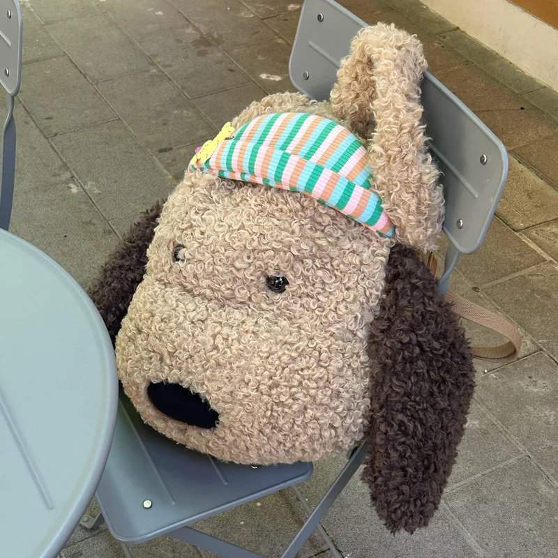 Internet Celebrity New Cute Little Dog Travel Backpack Large Capacity Backpack Women Cartoon Bag Birthday Doll Backpack Gift