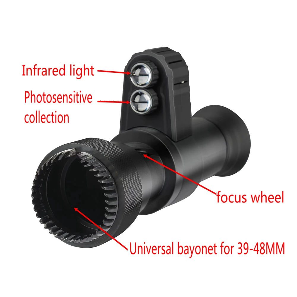 Imagem -04 - Telescópio Infravermelho de Visão Noturna 500m Cruz Instrumento Cursor hd Apontando Instrumento Dia e Noite Uso Apontando Caça Fantasma Equipamento