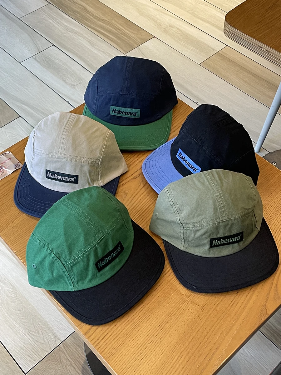 قبعة بيسبول من خمس قطع للرجال والنساء ، قبعة زوجين بلغت ذروتها ، على الطراز الكوري ، قمة ناعمة ، حافة مسطحة ، مطابقة الألوان ، الشارع #3