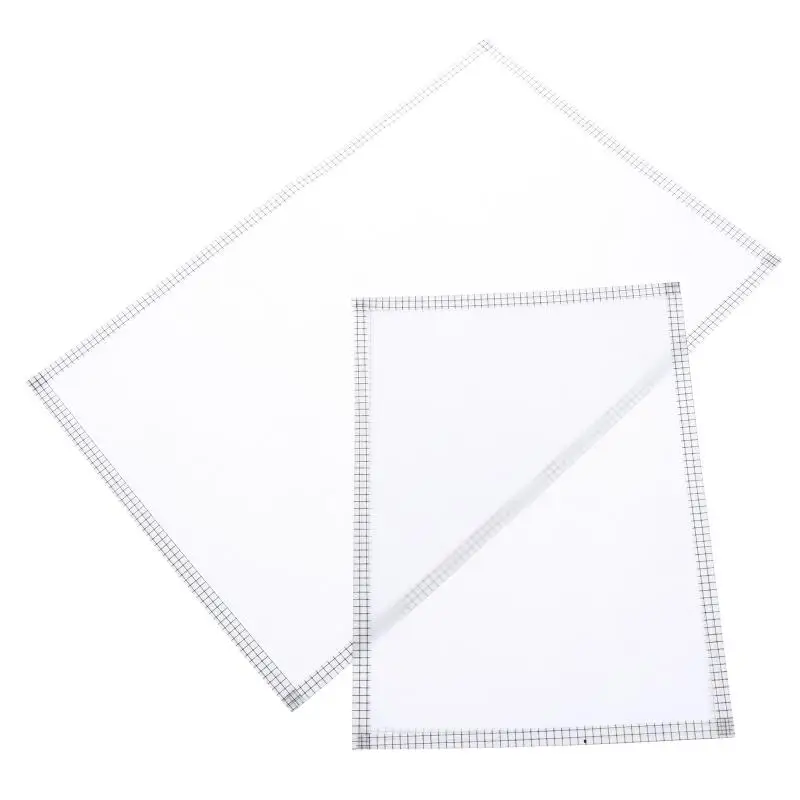 *5Pcs Handmade Perler Beads Baking Cloth Edge-stitched Transparent Iron-on Mat Heat-resistant Paper DIY Accessories Perler Beads