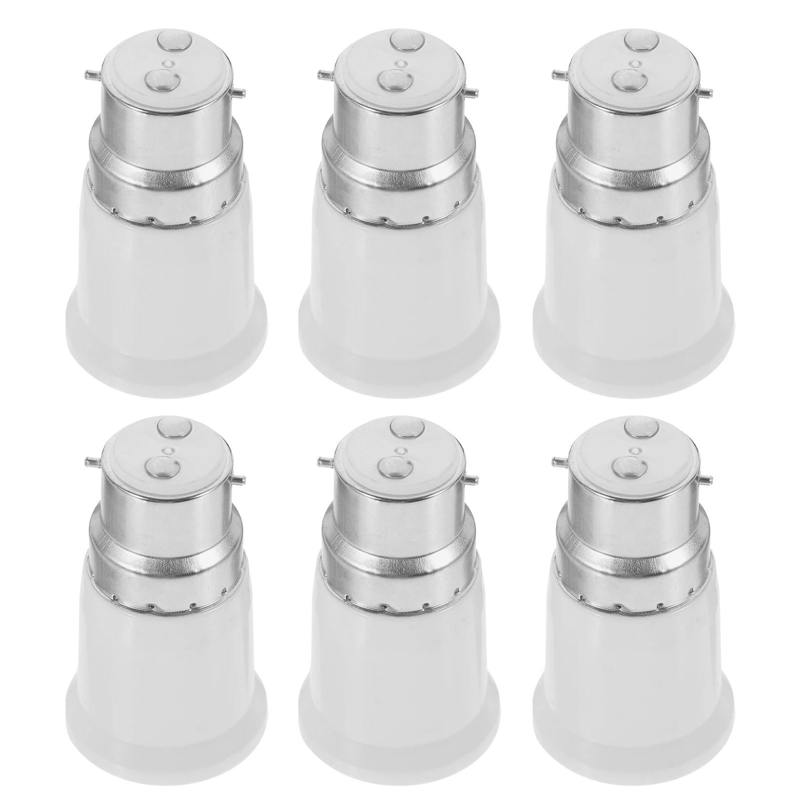 Adaptador de bombilla E27, convertidor de enchufe, Material de PC, dormitorio, habitación, cocina, Base de lámpara, soporte adaptador, 6 uds.