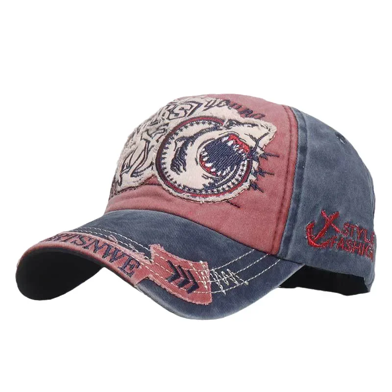 Embroidered Unisex Fishing Baseball Caps Women\'s Men\'s Outdoor Cotton Cap  Adjustable for Summer Male Hats 2021 New High Quality